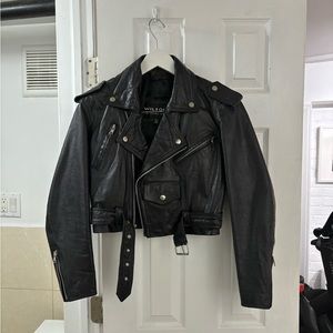 Flash Sale 🔥Leather Moto Jacket Vintage Wilson